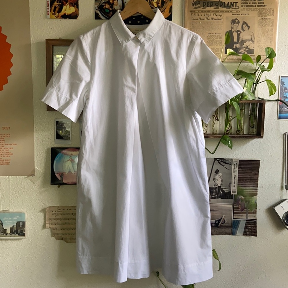 Anthropologie all white dress. Gently worn.
